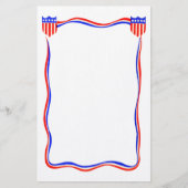  patriottisch rood, wit en blauw briefpapier (Voorkant)