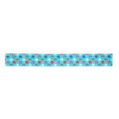 Patriottisch rood wit en blauw hond poten patroon lint (Voorkant)