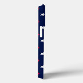 Patriottisch rood wit en blauw marinesurk patroon Case-Mate iPhone case (Achterkant / Rechts)