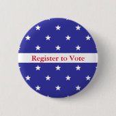 Patriottisch rood wit en blauw register om Button  (Voorkant)