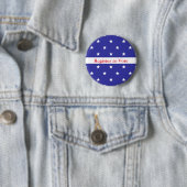 Patriottisch rood wit en blauw register om Button  (In situ)