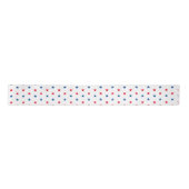 Patriottisch rood wit en blauw sterrenpatroon lint (Voorkant)