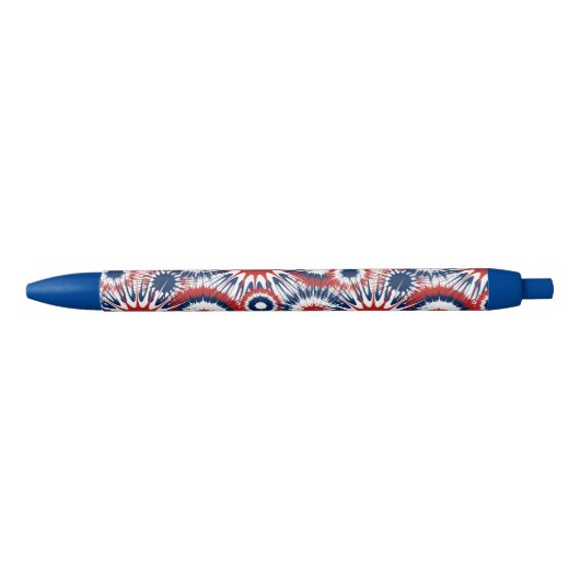 Patriottisch rood wit en blauw vuurwerk blauwe inkt pen (Voorkant)