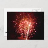 Patriottisch rood, wit en blauw vuurwerk II Briefkaart (Voorkant / Achterkant)