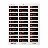 Patriottisch rood, wit en blauw vuurwerk II Etiket (Full Sheet)