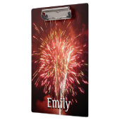 Patriottisch rood, wit en blauw vuurwerk II Klembord (Links)