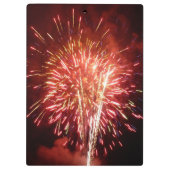 Patriottisch rood, wit en blauw vuurwerk II Klembord (Achterkant)