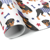 Patriottisch rottweiler cadeaupapier (Rol Hoek)