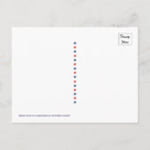 Patriottisch Save the Date Briefkaart (Achterkant)