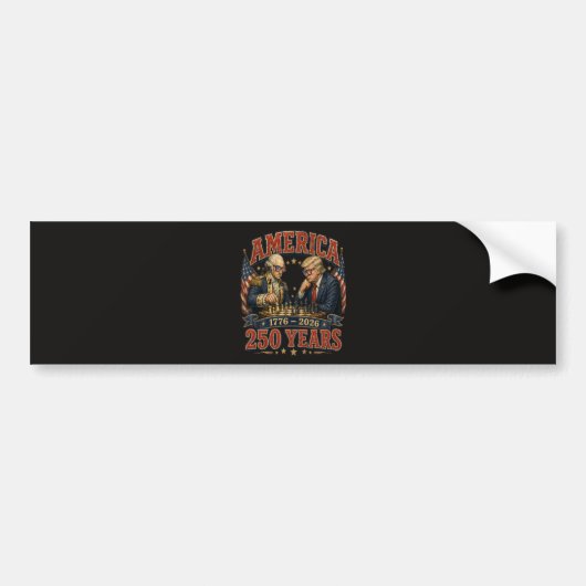 Patriottisch schaakspel 250 bumpersticker (Voorkant)