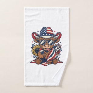 Patriottisch Schots Hooglandrund Vintage Gravure S Handdoek
