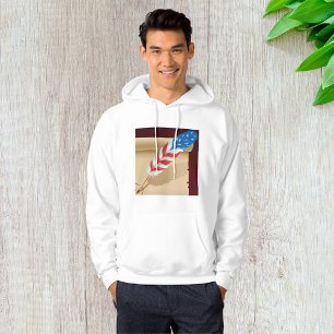 Patriottisch schrijfveer op antiek papier hoodie