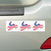 Patriottisch-Sledder Bumpersticker (Op auto)