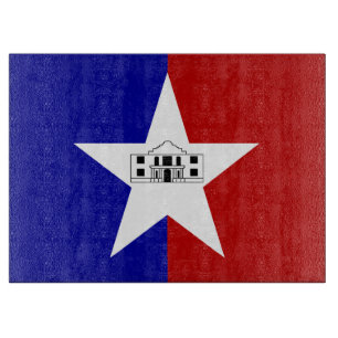 Patriottisch snijbord met vlag van San Antonio Snijplank