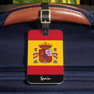 Patriottisch Spanje Bagagelabels, Spaans Vlag Bagagelabel
