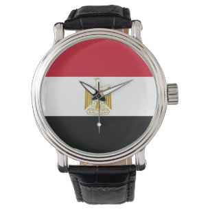 Patriottisch, speciaal horloge met de vlag van Egy
