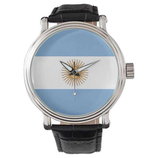 Patriottisch, speciaal horloge met vlag van Argent (Voorkant)