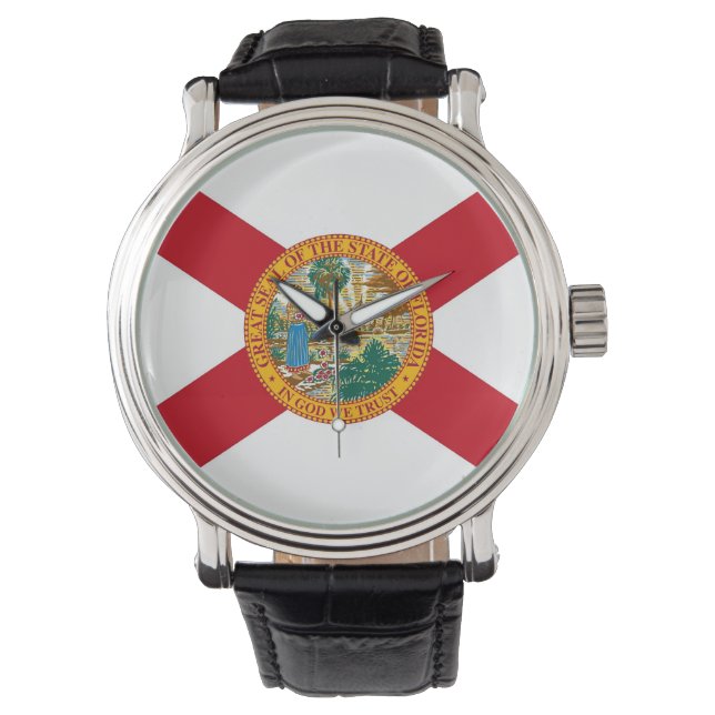 Patriottisch, speciaal horloge met vlag van Florid (Voorkant)