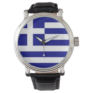 Patriottisch, speciaal horloge met vlag van Grieke