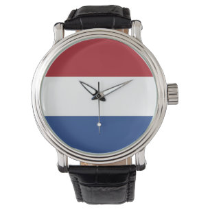 Patriottisch, speciaal horloge met vlag van Nederl