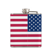 Patriottisch, speciale fles met Vlag van de VS Heupfles (Achterkant)