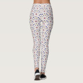 Patriottisch sterrenpatroon, vakantie Leggings (Achterkant)