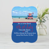 Patriottisch strand Patrol Kaart (Staand voorkant)