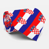 Patriottisch Stropdas Kroatië, mode Kroatische vla (Opgerold)