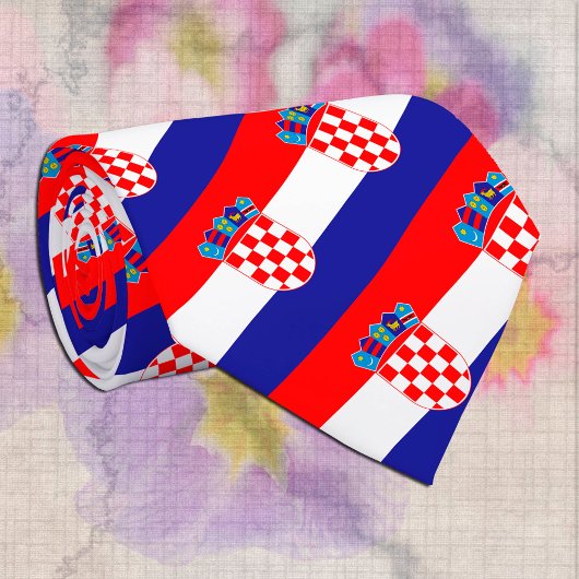 Patriottisch Stropdas Kroatië, mode Kroatische vla