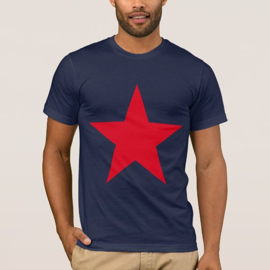 Patriottisch symbool van het Rode Star Symbool van T-shirt (Voorkant)