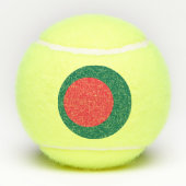 Patriottisch tennisbal met vlag van Bangladesh Tennisballen (Achterkant)