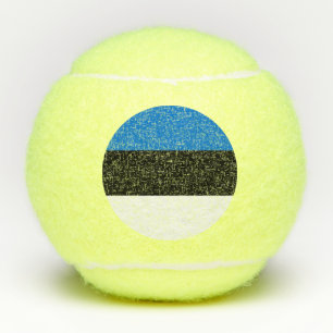 Patriottisch tennisbal met vlag van Estland Tennisballen