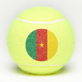 Patriottisch tennisbal met vlag van Kameroen Tennisballen (Achterkant)