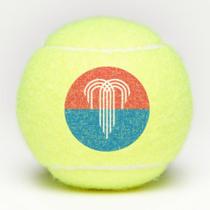 Patriottisch tennisbal met vlag van Kansas City Tennisballen