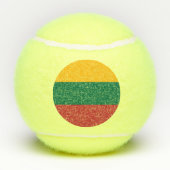 Patriottisch tennisbal met vlag van Litouwen Tennisballen (Achterkant)
