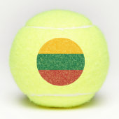 Patriottisch tennisbal met vlag van Litouwen Tennisballen (Voorkant)