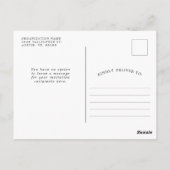 Patriottisch thema evenement Amerikaanse vlag uitn Briefkaart (Achterkant)