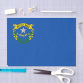 Patriottisch tissuepapier met vlag Nevada, Verenig (Craft)