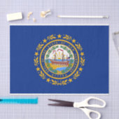 Patriottisch tissuepapier met vlag New Hampshire (Craft)