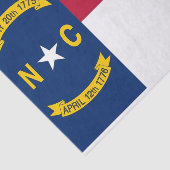 Patriottisch tissuepapier met vlag North Carolina (Detail)