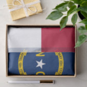 Patriottisch tissuepapier met vlag North Carolina (Geschenk)
