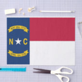 Patriottisch tissuepapier met vlag North Carolina (Craft)