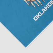 Patriottisch tissuepapier met vlag Oklahoma, Veren (Detail)