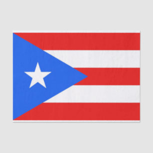 Patriottisch tissuepapier met vlag Puerto Rico, Ve