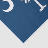 Patriottisch tissuepapier met vlag South Carolina (Detail)