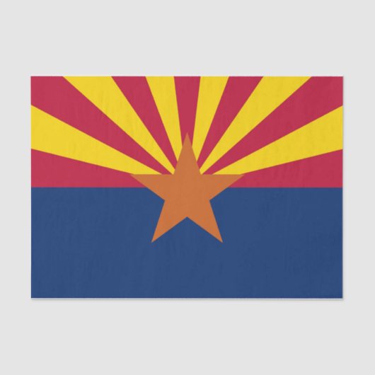 Patriottisch tissuepapier met vlag van Arizona, VS (Voorkant)