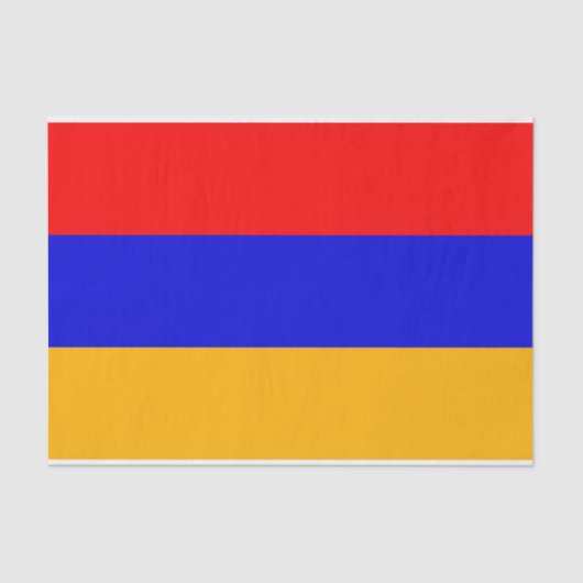 Patriottisch tissuepapier met vlag van Armenië (Voorkant)