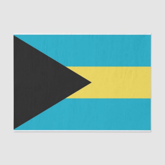 Patriottisch tissuepapier met vlag van Bahama's (Voorkant)