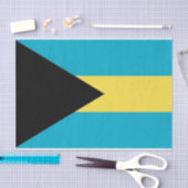 Patriottisch tissuepapier met vlag van Bahama's (Craft)