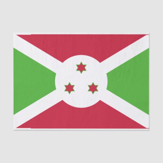 Patriottisch tissuepapier met vlag van Burundi (Voorkant)